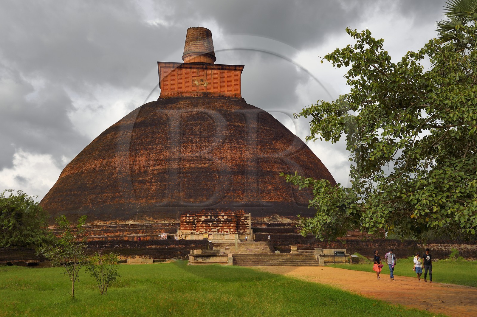 Sri Lanka, Sri Lanka, North Central Province, Anuradhapura archeological site listed as World Heritage by UNESCO, former capital of Sri Lanka at 3rd century BC, Jethawana stupa (Jetavanaramaya dagoba) located in the ruins of Jetavana Monastery