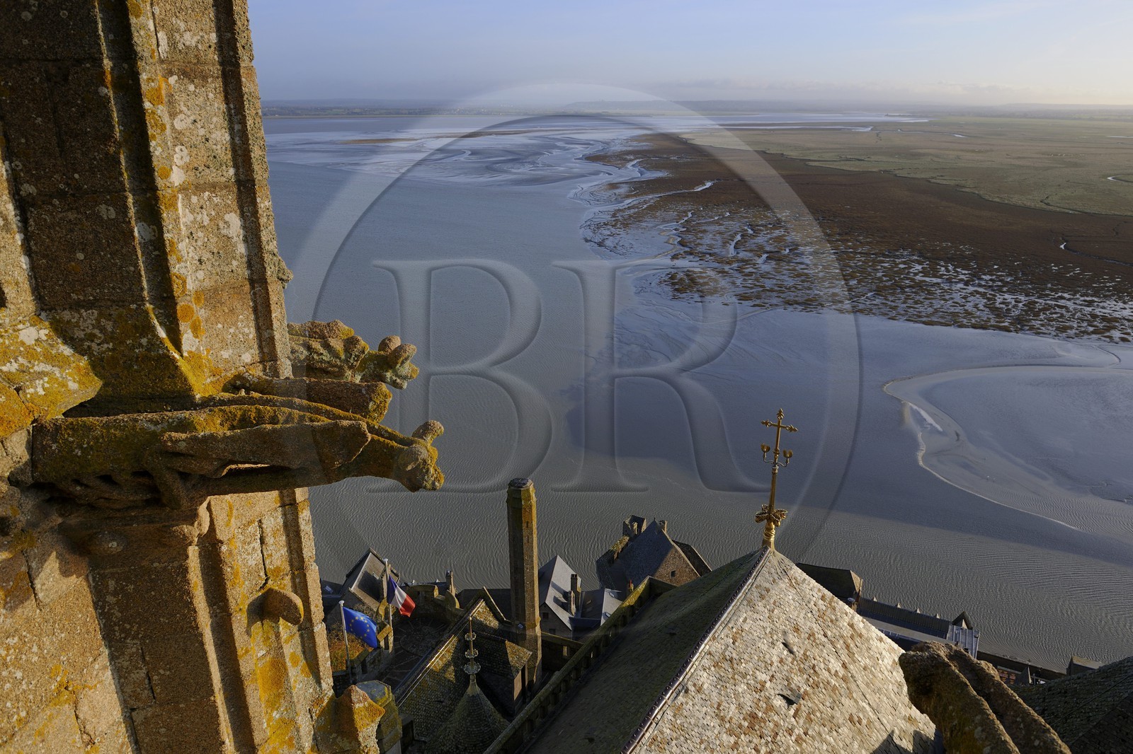 France, Manche (50), l'abbaye du Mont-Saint-Michel, classé Patrimoine Mondial de l'UNESCO, les gargouilles de l'église