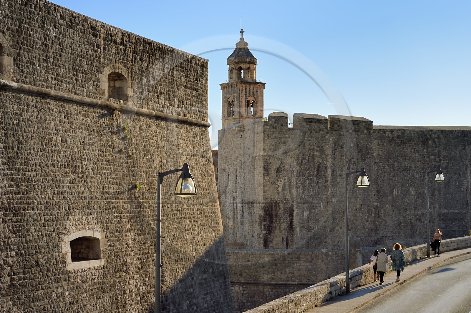 Croatie, Dalmatie, cote dalmate, Dubrovnik, centre historique classé Patrimoine Mondial de l'UNESCO, la vieille ville ceinte de remparts