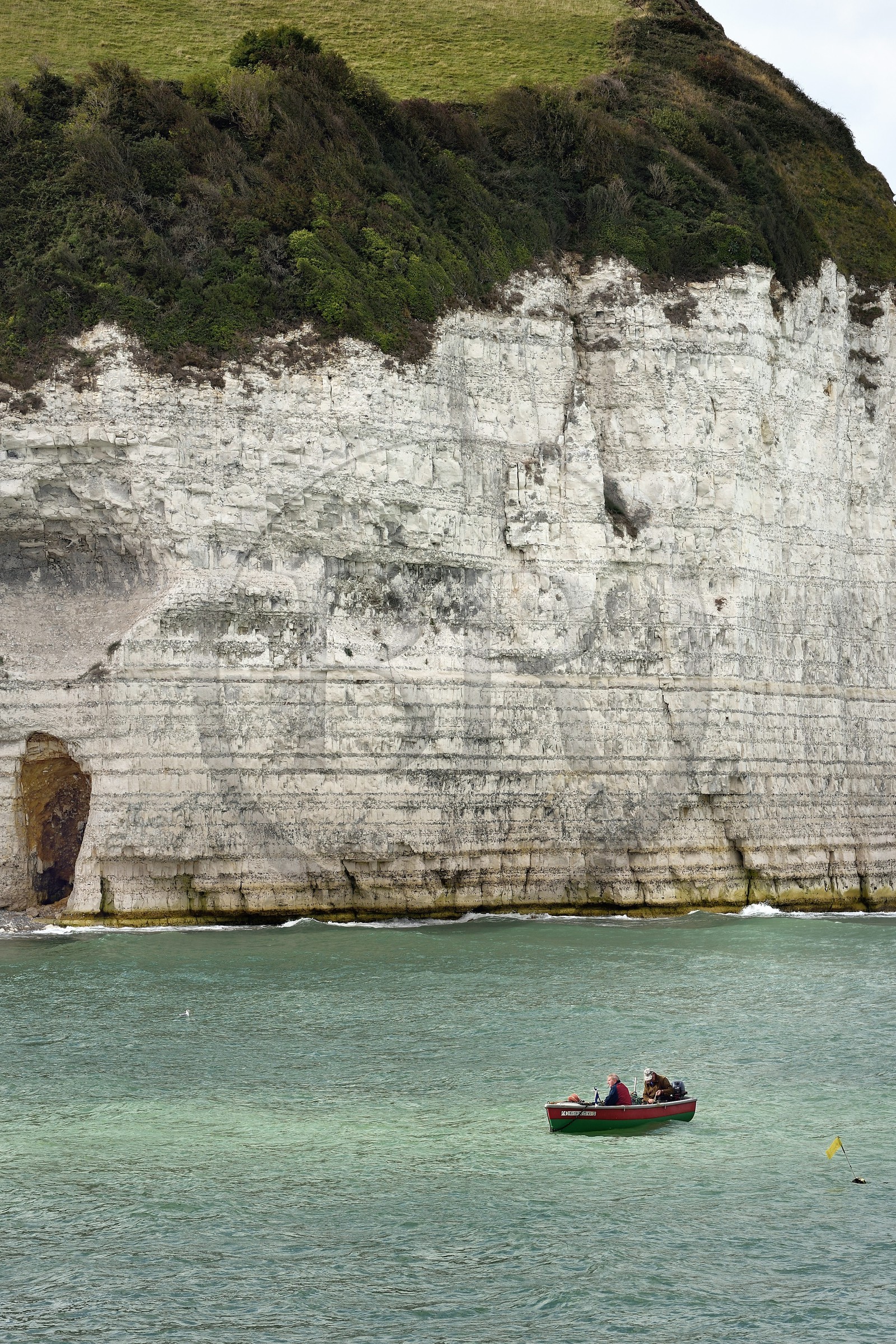 France, Seine-Maritime (76), Côte d'Albâtre, Pays de Caux, Yport, barque de pêcheurs