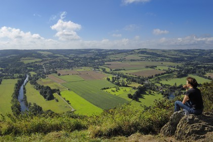 France, Calvados (14), la Suisse normande, Clécy, la vallée de l'Orne depuis la route des crêtes