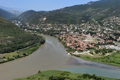 Géorgie, Mtskheta Mtianeti region, Mtskheta, la cathédrale Svetitskhoveli, classée Patrimoine Mondial de l'UNESCO