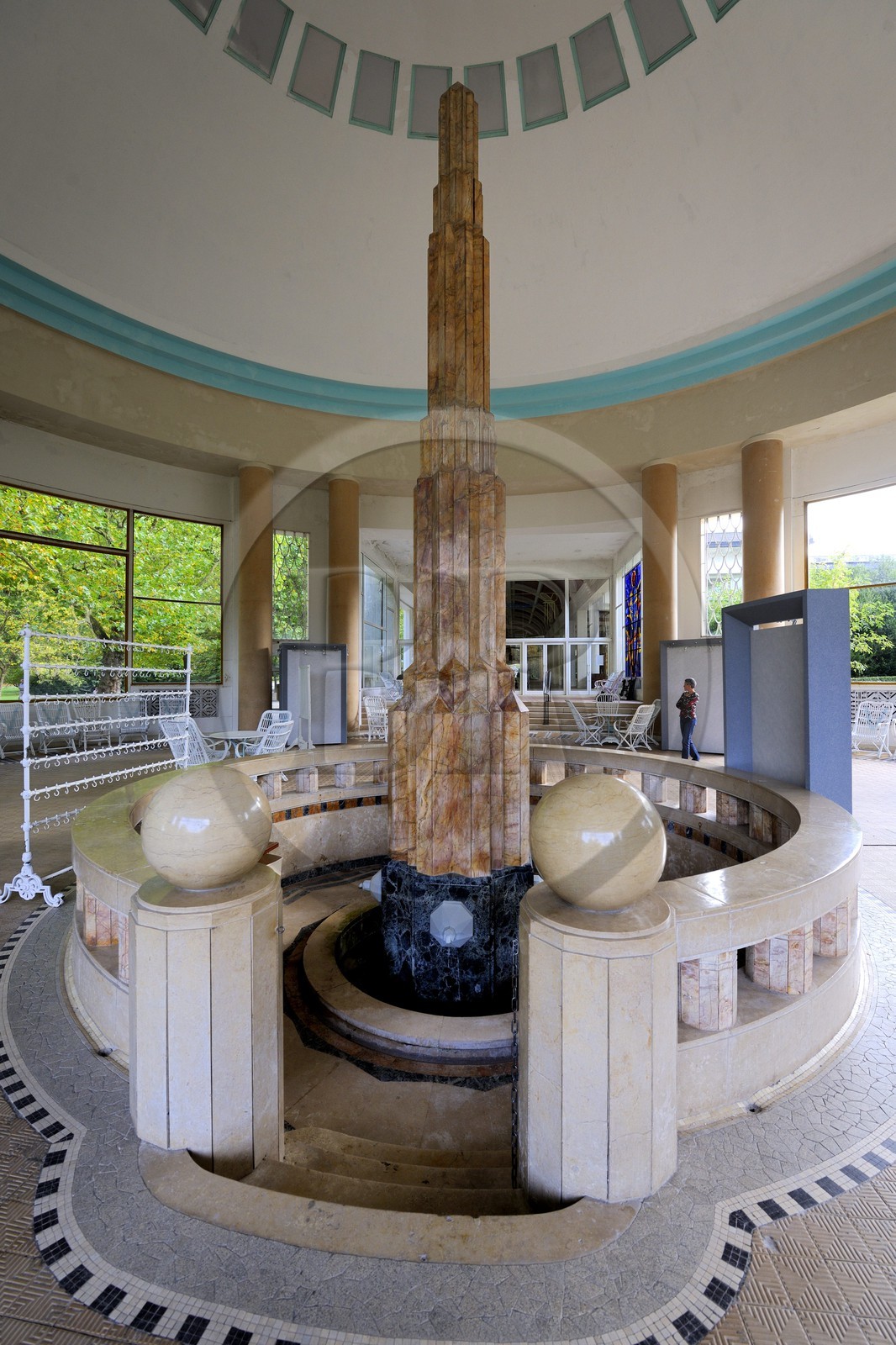 France, Vosges (88), Station thermale de Vittel, le pavillon de la Grande Source