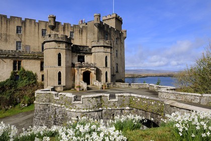 Royaume-Uni, Ecosse, région des Highlands, les Hébrides, île de Skye, château de Dunvegan du clan MacLeod