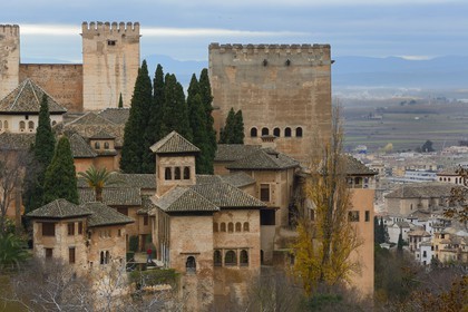 Spain, Andalusia, Granada, Alhambra, listed as World Heritage by UNESCO