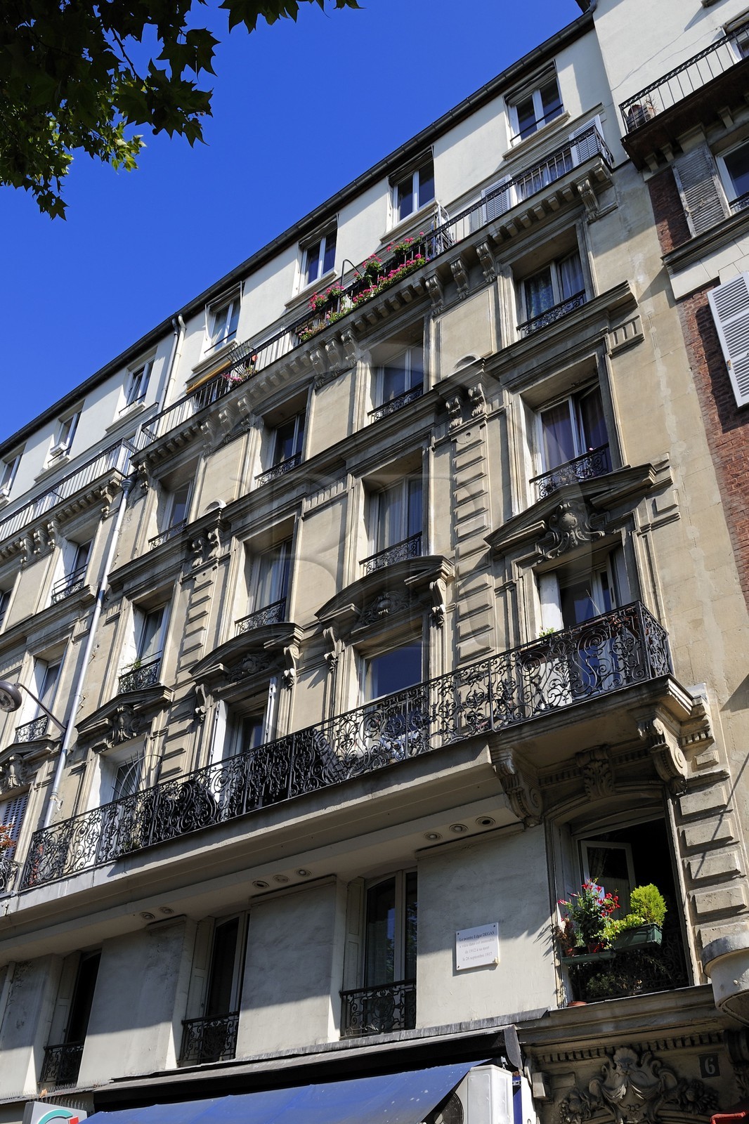 France, Paris, No. 6 boulevard de Clichy, the painter Degas lived and died in 1917 at 83 years on the fifth floor of this house