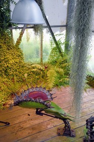 France, Loire-Atlantique (44), Nantes, galerie des Machines de l'Ile dans les hangars des anciens chantiers navals, projet artistique conçu par François Delarozière et Pierre Orefice, une Plante Carnivore Mécanique