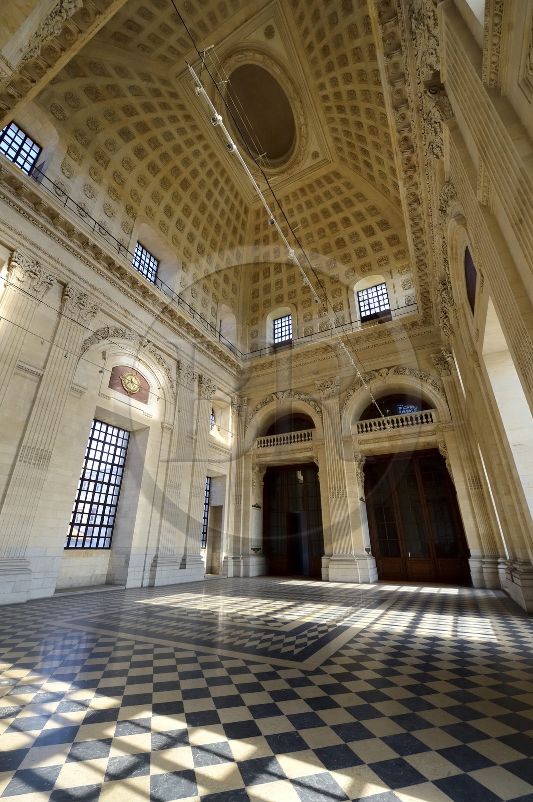 France, Rhône (69), Lyon, site historique classé Patrimoine Mondial de l'UNESCO, l'hôpital de l'Hôtel Dieu, Grand dôme