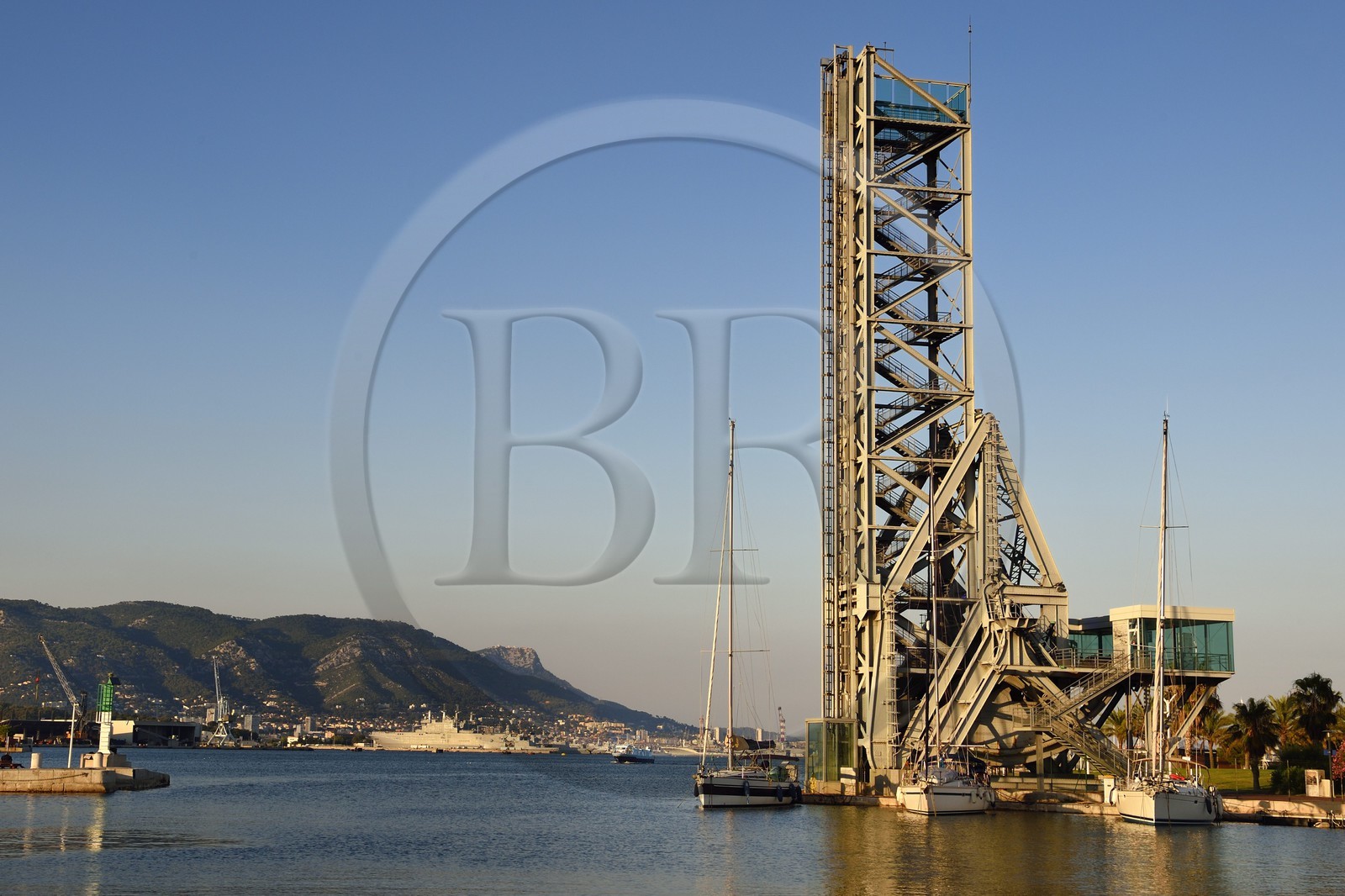 France, Var, La Seyne sur Mer, Naval Park, the bascule bridge or drawbridge