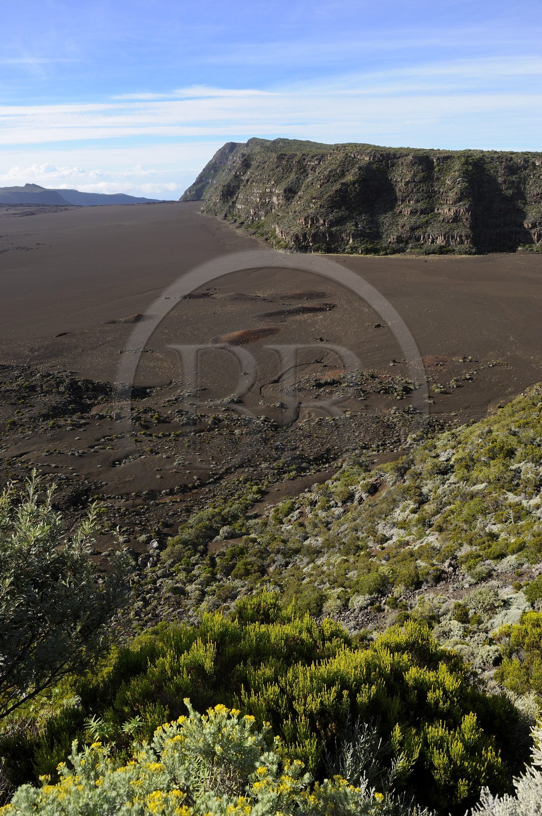 France, île de la Réunion, volcan du Piton de la Fournaise, classé Patrimoine Mondial de l'UNESCO, la Plaine des Sables