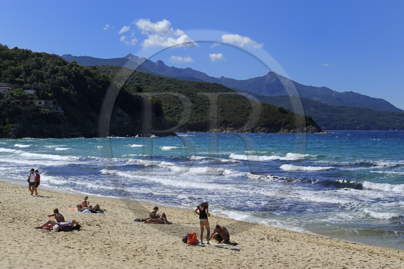 Italy, Tuscany, Elba Island, Biodola beach on the North coast
