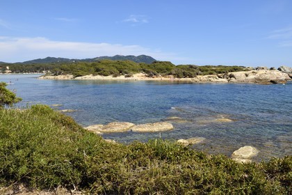 France, Var, Six Fours les Plages, Ile des Embiez, Strait of Grand Gaou and Grand Gaou island