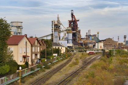 France, Moselle (57), Vallée de la Fensch, Hayange, usine sidérurgique, les derniers Hauts-fourneaux (dit de Florange) du groupe ArcelorMittal
