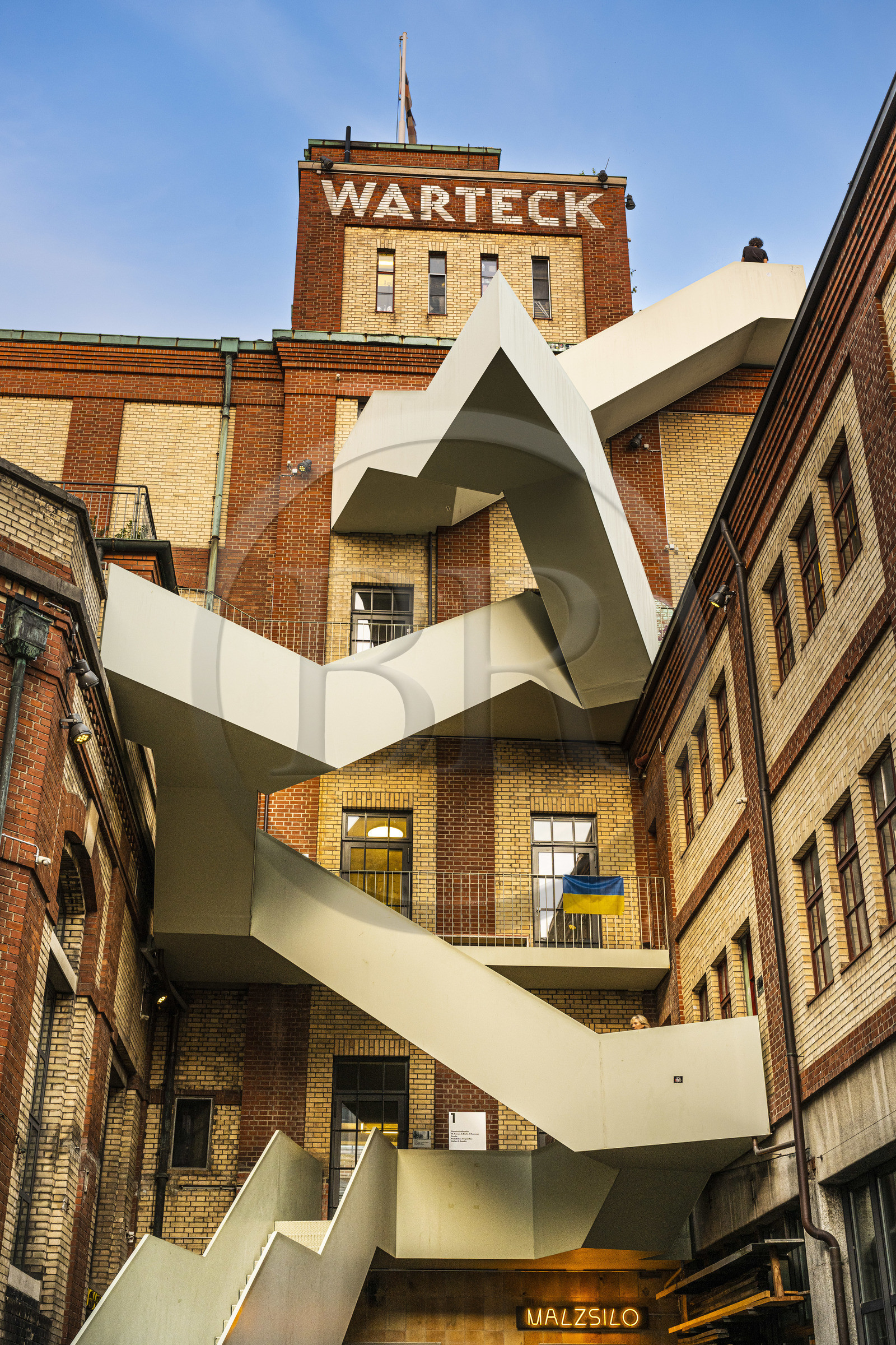 Suisse, Bâle, le site de l'ancienne brasserie Werkraum Warteck qui abrite des jeunes entreprises, des lieux culturels et des restaurants