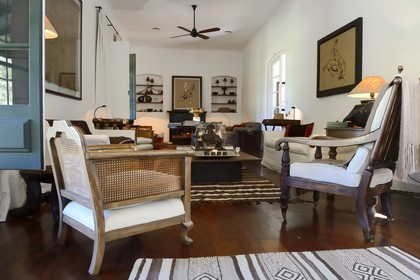 Argentina, Buenos Aires Province, San Antonio de Areco, estancia La Bamba de Areco, the living room