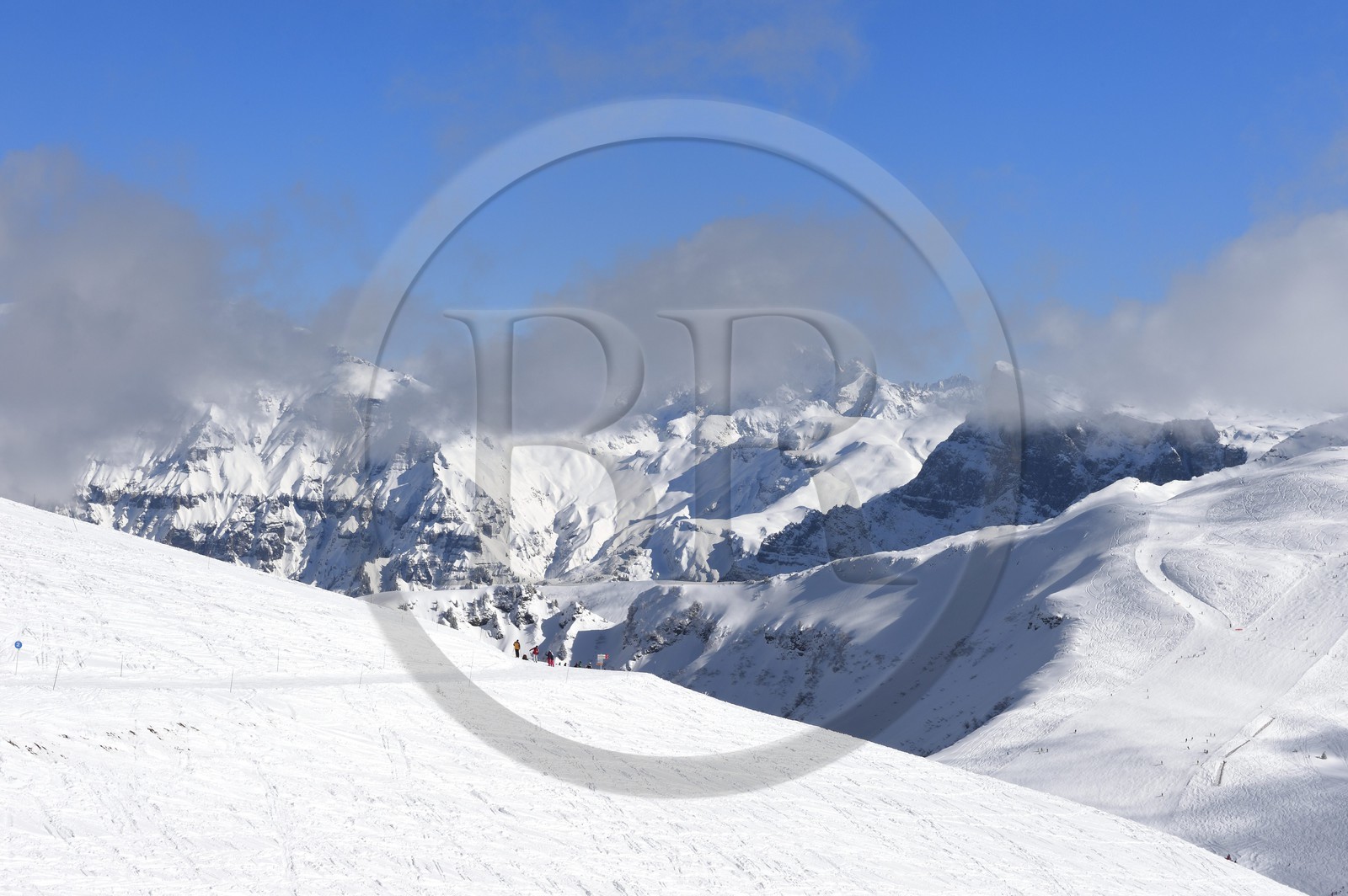 France, Haute Savoie, Araches la Frasse, Les Carroz d'Araches ski resort
