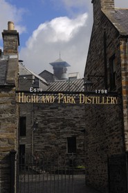 Royaume-Uni, Ecosse, Iles Orcades, Kirkwall, distillerie de whisky Highland Park