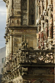 Germany, Bremen, detail of the facade of the City Hall (Rathaus)