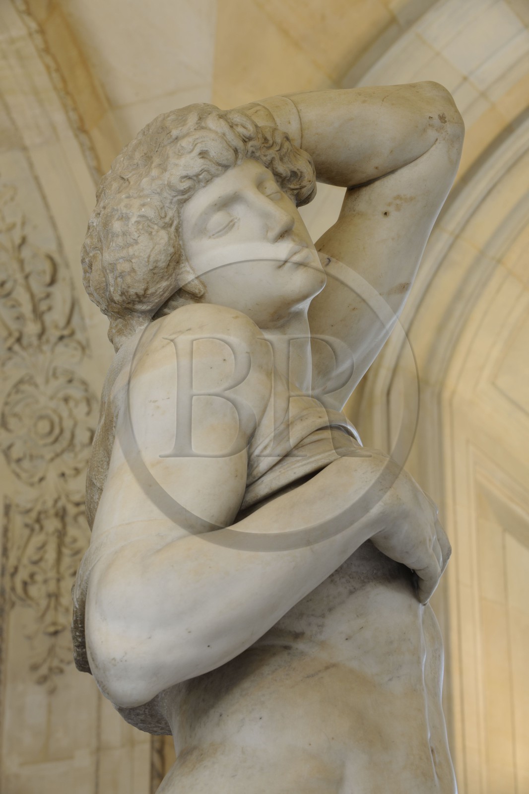 France, Paris (75), Musée du Louvre, salle Michel-Ange, le Captif ou Esclave mourrant de Michel-Ange