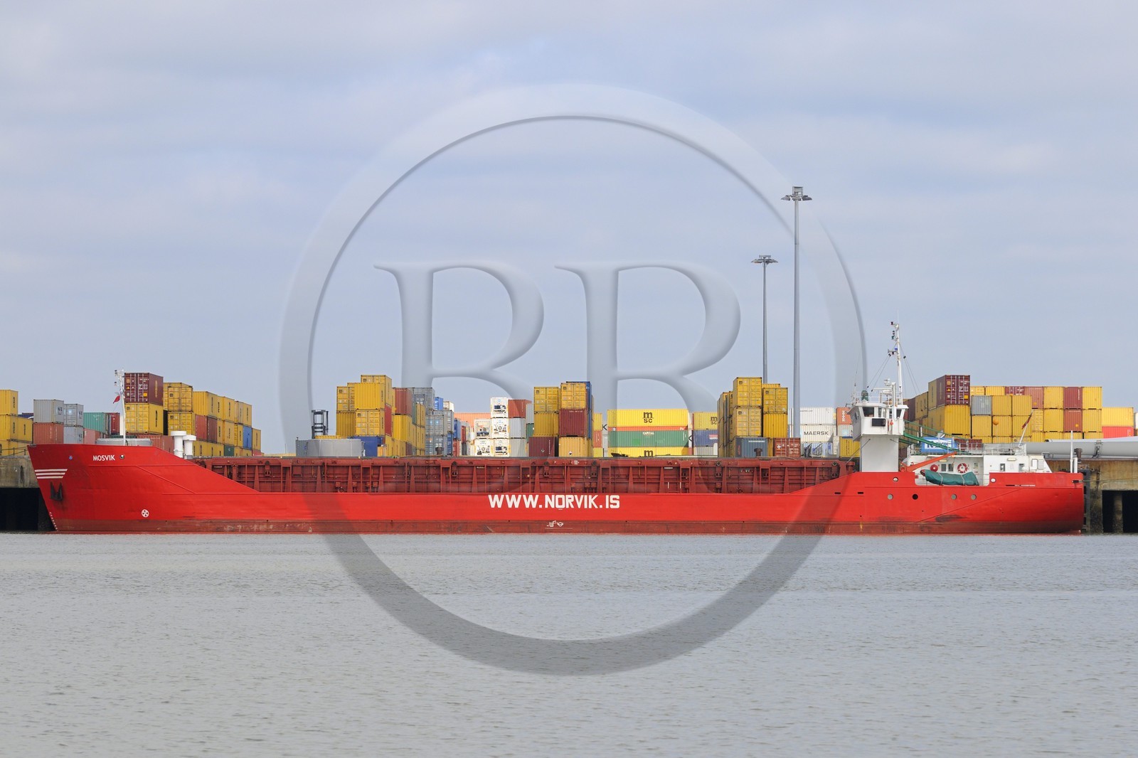 France, Loire-Atlantique (44), port autonome de Nantes Saint-Nazaire, terminal à marchandises et conteneurs de Montoir de Bretagne