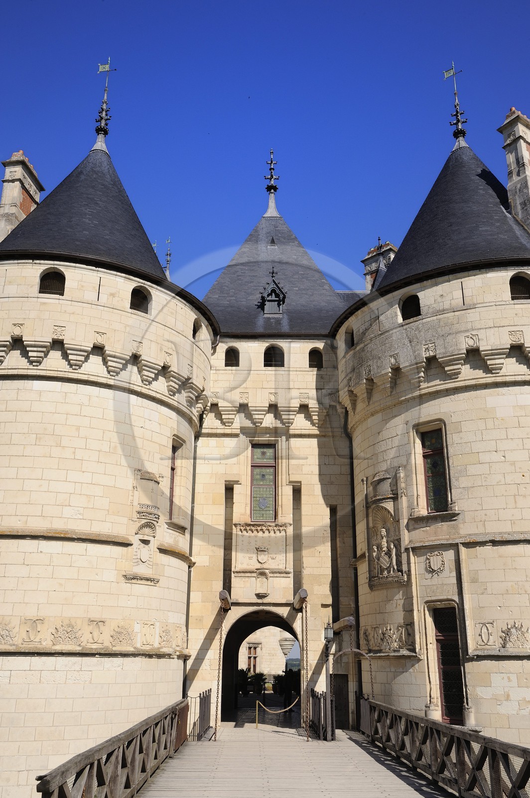 France, Loir-et-Cher (41), Vallée de la Loire classée Patrimoine Mondial de l'UNESCO, château de Chaumont-sur-Loire