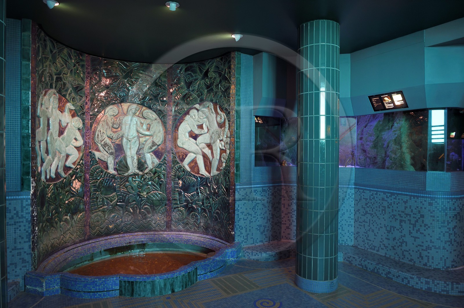 France, Pyrénées-Atlantiques (64), Pays-Basque, Biarritz, le Musée de la Mer de style Art Déco construit en 1933