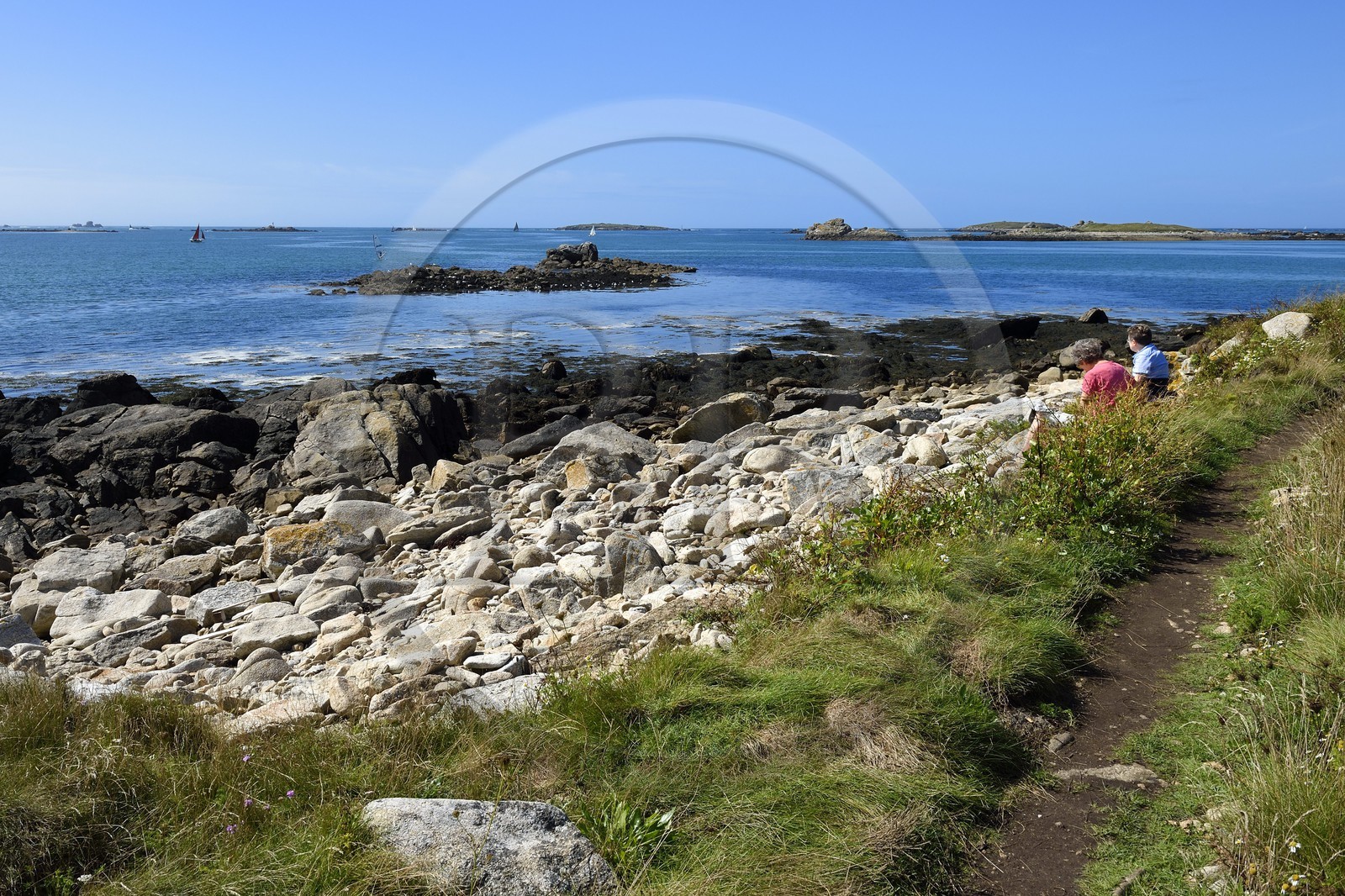 France, Finistère (29), Landeda, les dunes de Sainte-Marguerite