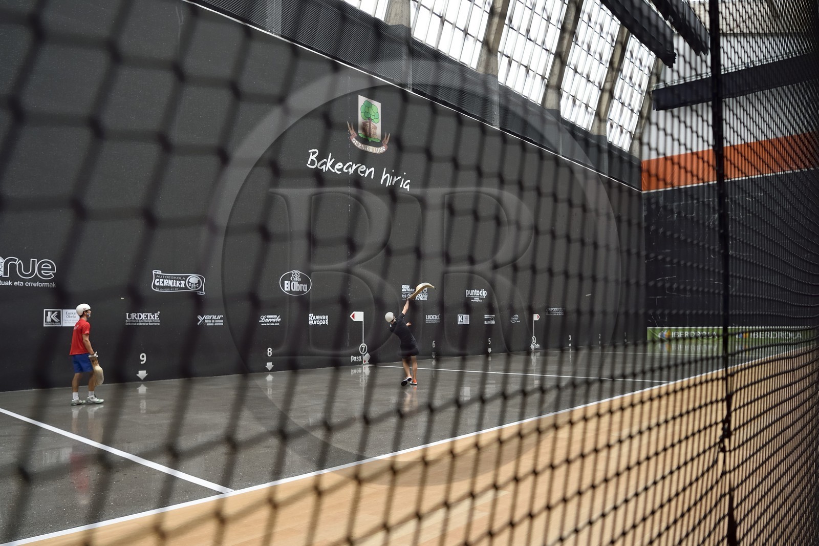 Spain, Basque Country, Biscay Province, Gernika-Lumo, cesta punta at the Jai Alai