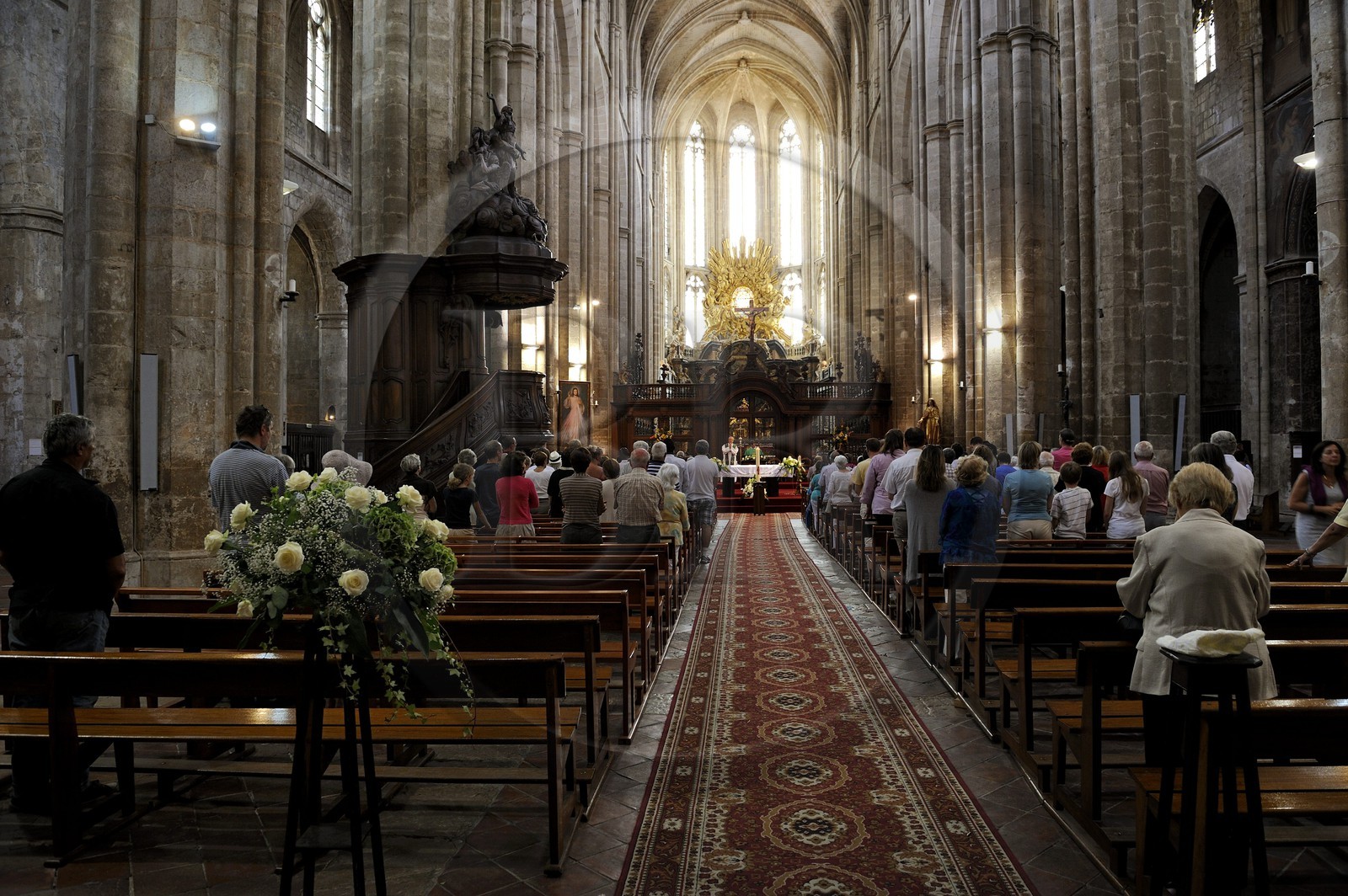 France, Var (83), Provence Verte, Saint-Maximin-la-Sainte-Baume, Basilique Sainte-Marie-Madeleine