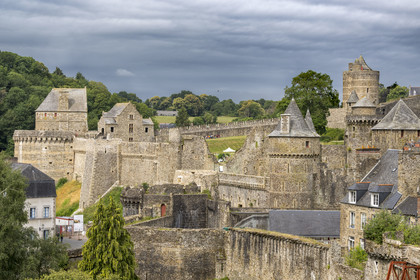 France, Ille-et-Vilaine (35), Fougères, le château-fort du XIIe siècle