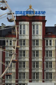 Norway, Hordaland, Bergen, building frontage on the harbor