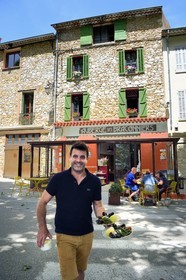France, Var, Dracenie, Ampus, aioli, a typical Provencal dish, served at the Auberge des Braconniers