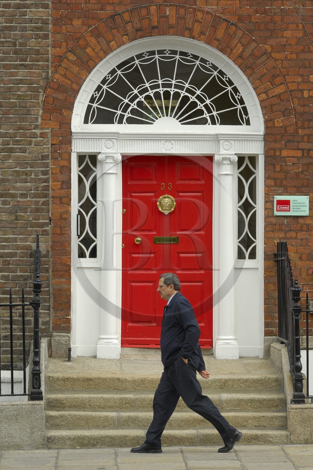 Republic of Ireland, County Dublin, Dublin, grand house 's door