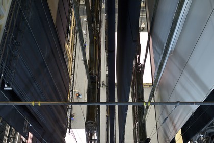 France, Paris (75), Opéra Garnier, la scène vue des cintres