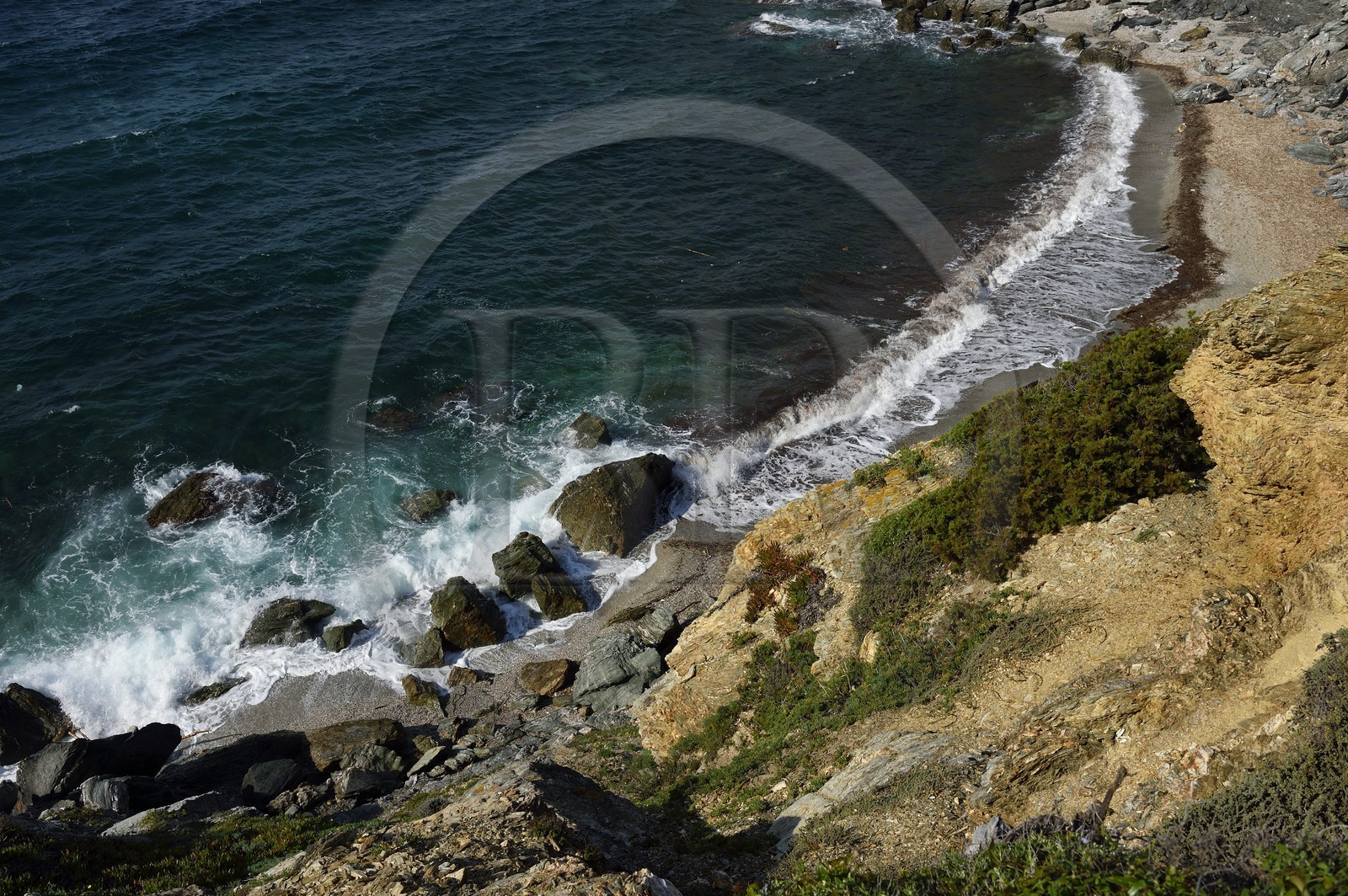 France, Var (83), Ile des Embiez, plage du Rix