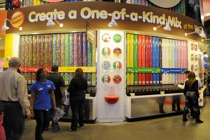 Etats-Unis, New York, Manhattan, Times square, boutique M&M's