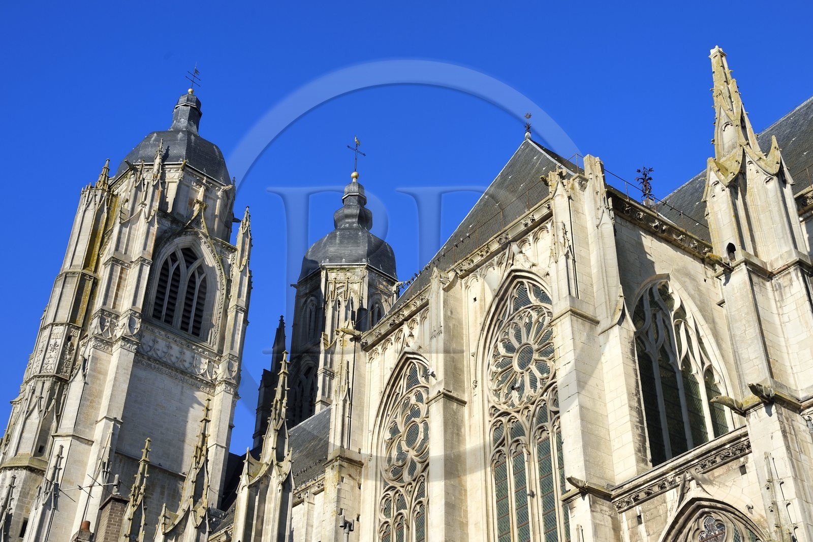France, Meurthe-et-Moselle, Saint Nicolasde Port, Basilica of Saint Nicolas and its onion-domed bell towers