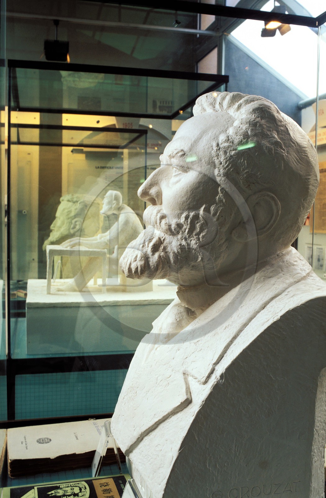 France, Tarn (81), Castres, le musée Jean Jaurès, buste de Jean Jaurès