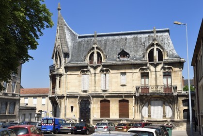 France, Meurthe-et-Moselle (54), Nancy, la maison Bergeret de l'architecte Lucien Weissenburger, de style Art Nouveau