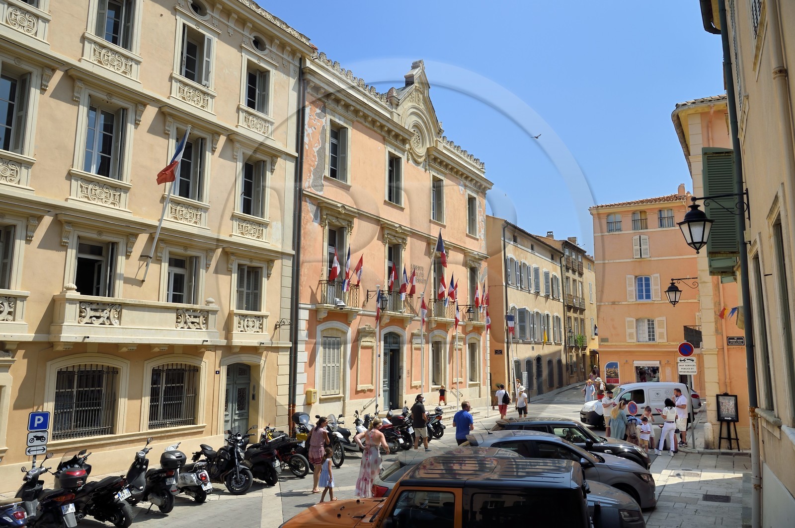 France, Var (83), Saint-Tropez, place de l'Hotel de Ville