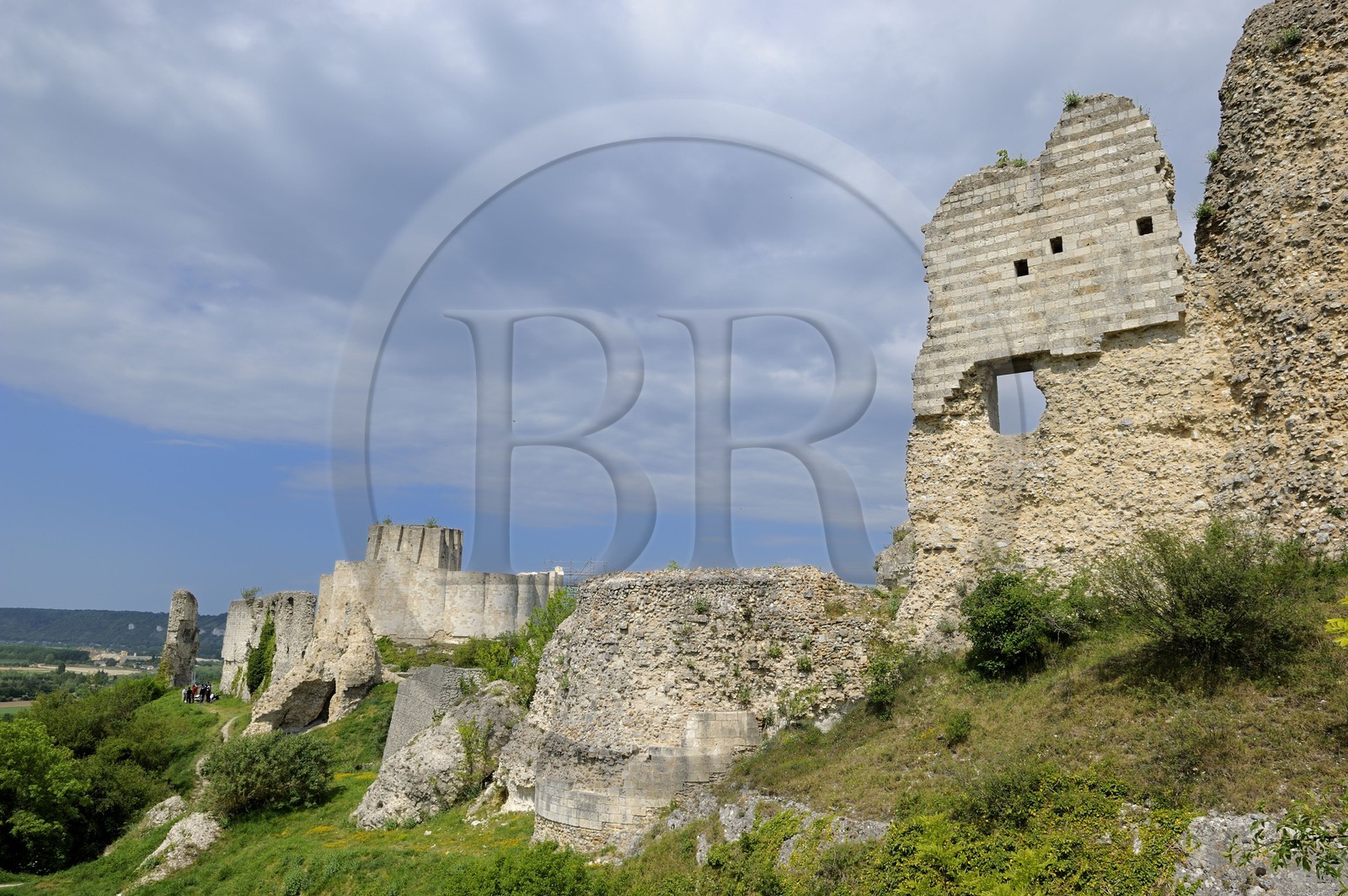 France, Eure (27), Les Andelys, Château-Gaillard, forteresse du XIIe siècle construite par Richard Coeur de Lion