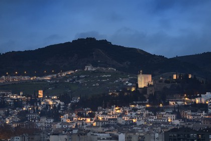 Espagne, Andalousie, Grenade, l'Alhambra, classé Patrimoine Mondial de l'UNESCO, l'Alcazaba