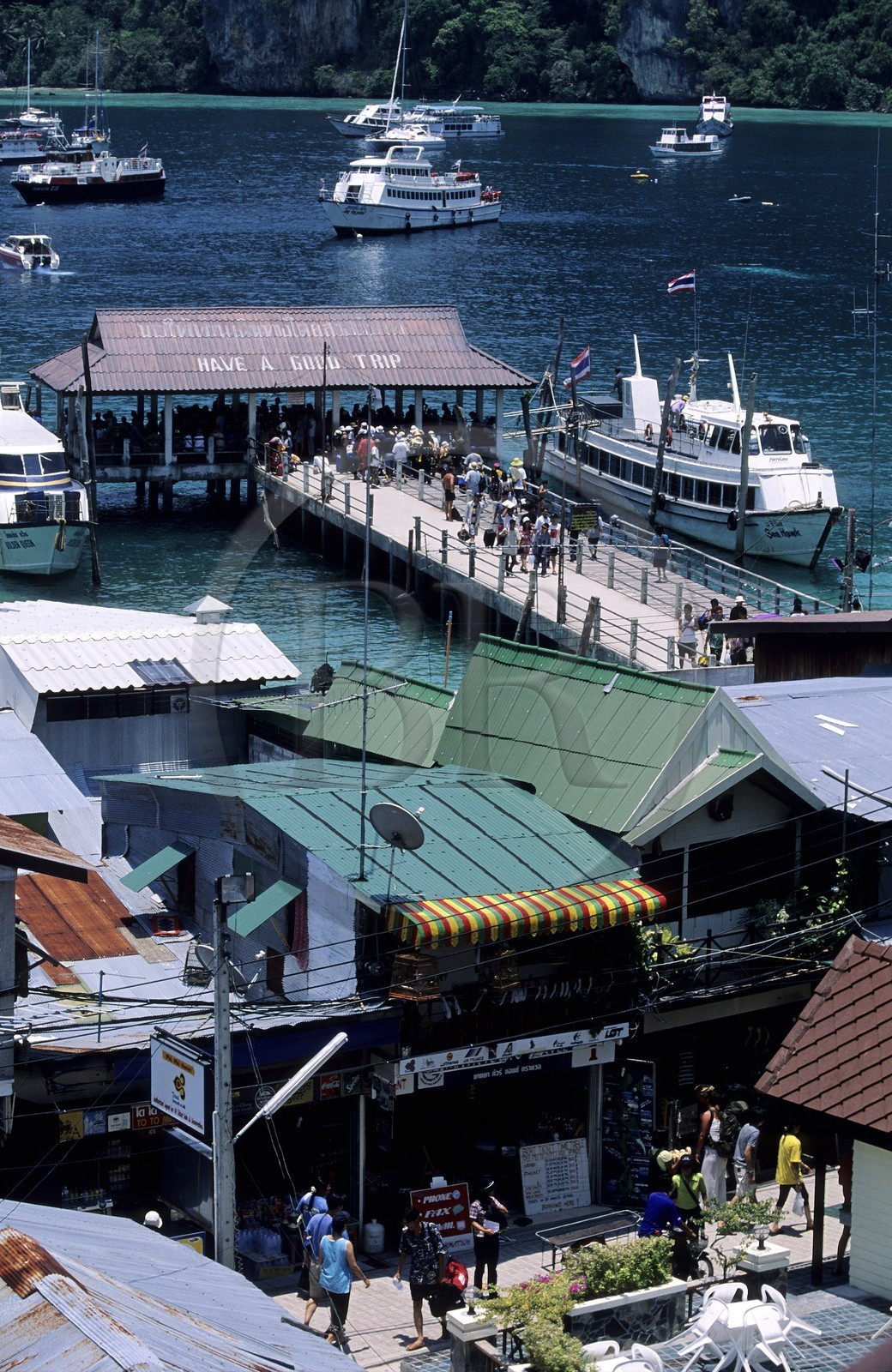 Thailand, Ko Pee Pee, Pee Pee Don island, Ton Sai Bay harbour