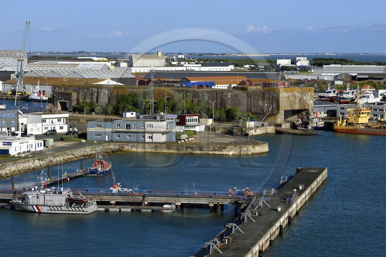 France, Charente-Maritime, La Rochelle, the Port Atlantique La Rochelle, the trade port, former submarine bases remains of the Second World War in the closed docks
