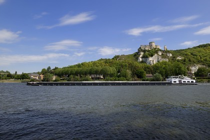France, Eure (27), Les Andelys, Château-Gaillard, forteresse du XIIe siècle construite par Richard Coeur de Lion