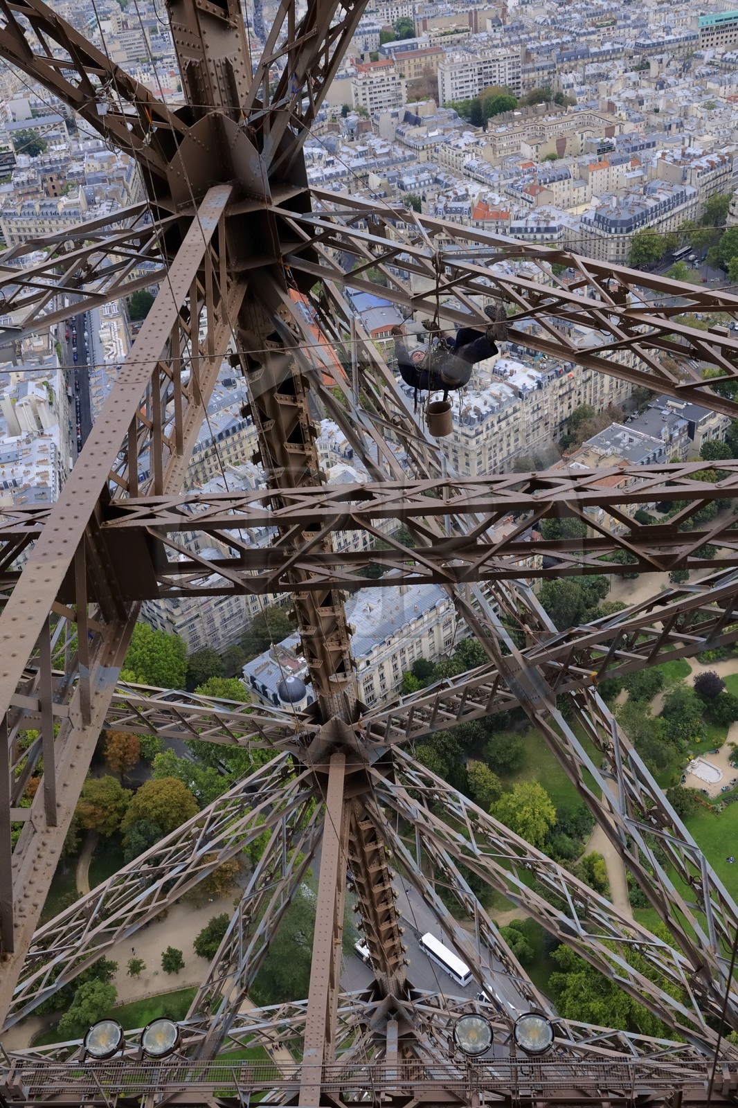 France, Paris (75), Edouard Saunier peintre de la Tour Eiffel
