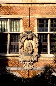 Belgique, Flandre, Anvers (Antwerpen), cour intérieure du musée Plantin-Moretus