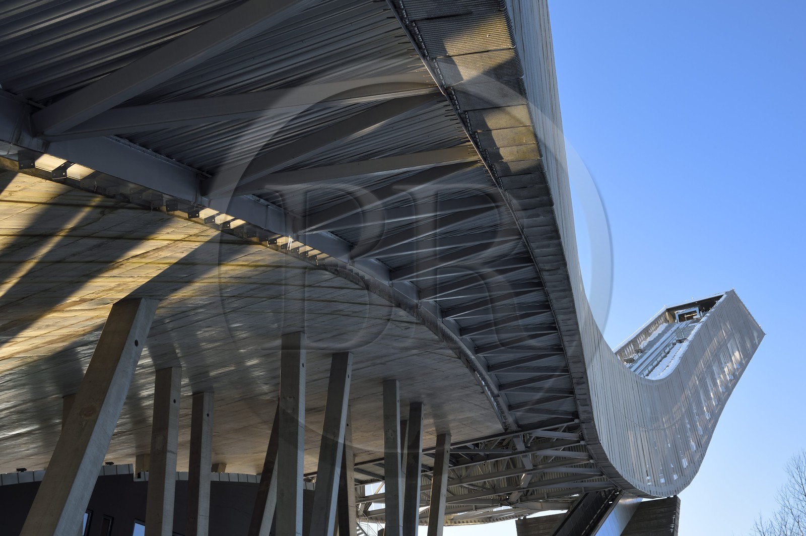 Norway, Oslo, Holmenkollen district, the Holmenkollbakken ski jumping hill that houses the ski museum