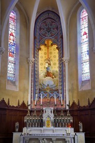 France, Var (83), Massif des Maures, Collobrières, l’église Notre Dame des Victoires