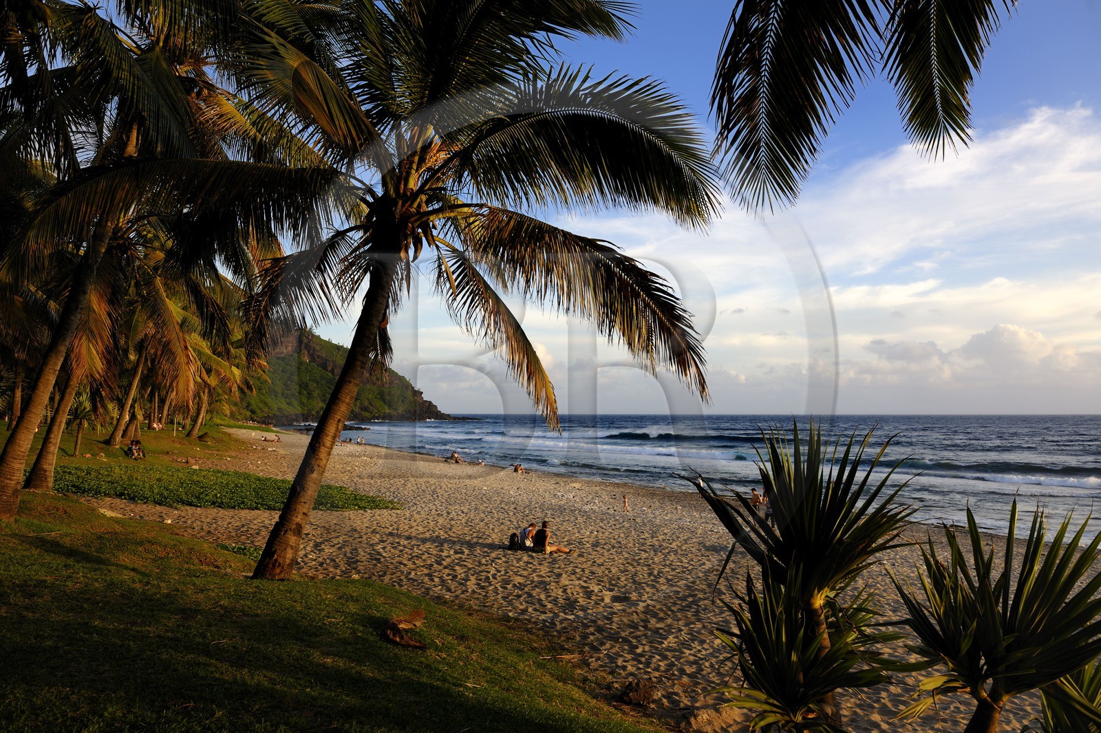 France, île de la Réunion, la côte sud, plage de Grande-Anse